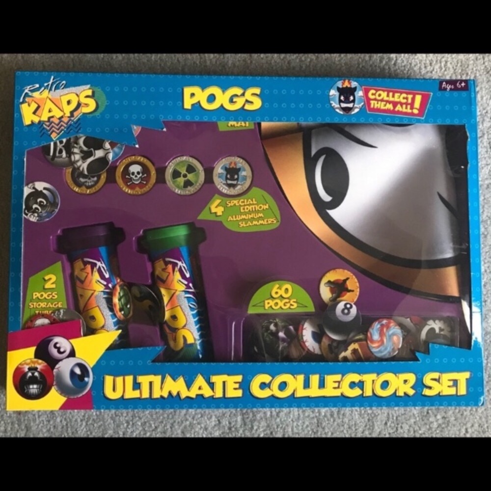 Retro Kaps Pogs Game For Age 6+, New